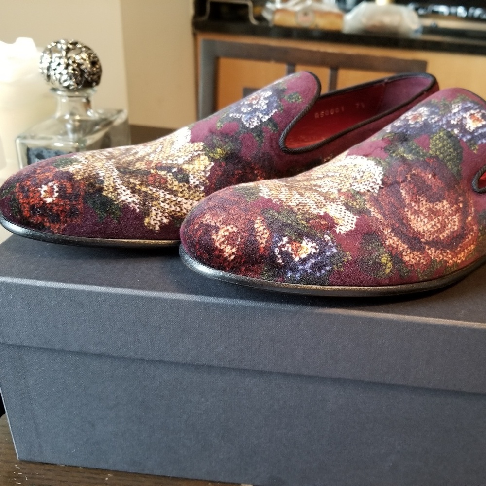 BNWB Dolce & Gabbana velour loafers shoes sz8 eu41